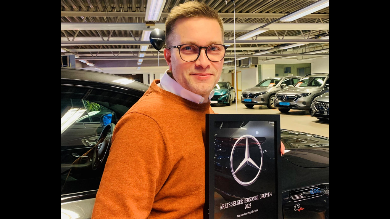 Anders Wangen årets selger Mercedes-Benz 2022