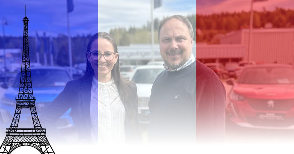 Bilde av Mona og Stig i forbindelse med Franske dager