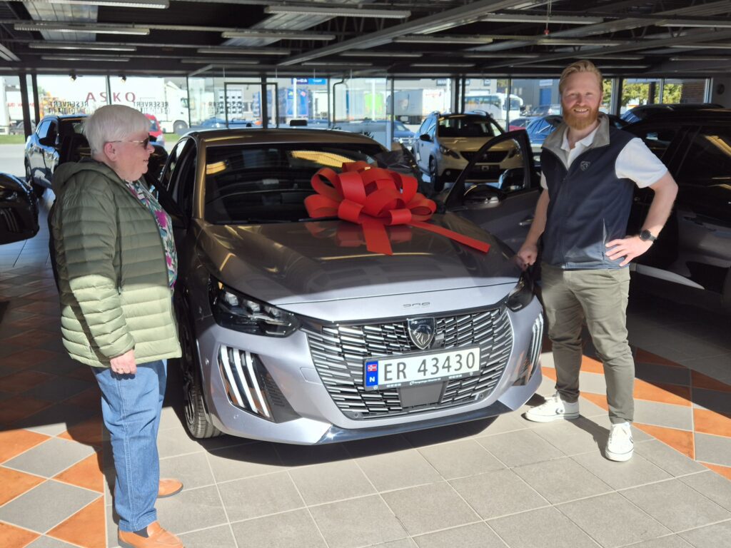 Ny Peugeot e-208 klar for levering hos Kongsvinger Bilsenter