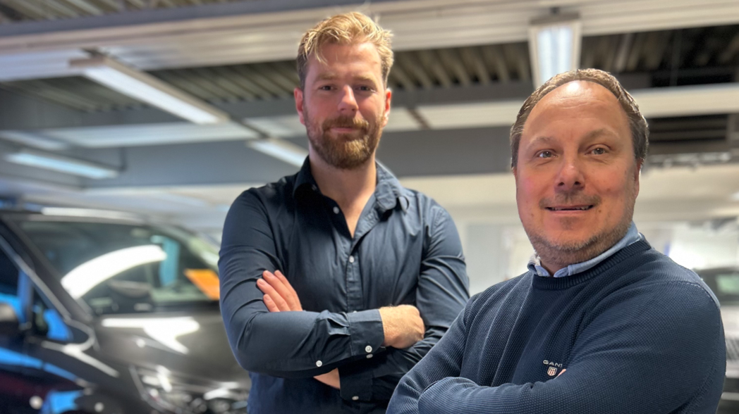 Bilde av Micha og Stig hos